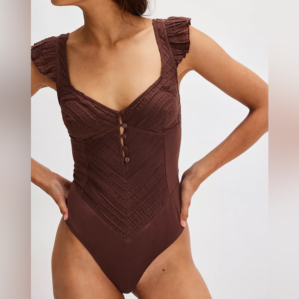 NWT Free People Sanna Bodysuit